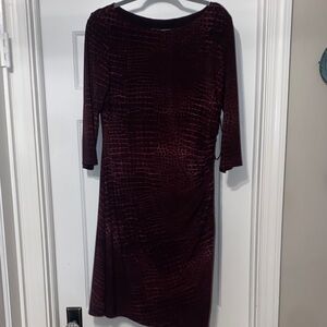 Jones New York Elegant Maroon Dress